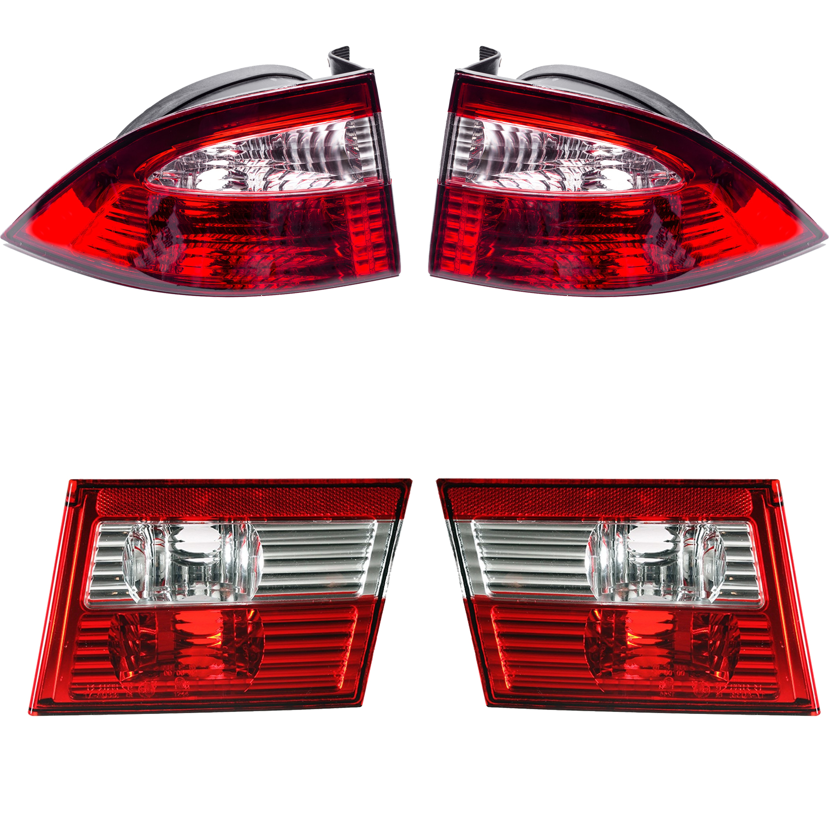 چراغ خطر عقب مدل JT123 MP مناسب برای سمند LX بسته 4 عددی 