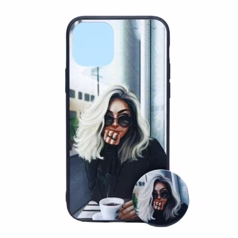 کاور طرح دخترانه کد 730 مناسب برای گوشی موبایل اپل iPhone 11 Pro به همراه پاپ سوکت