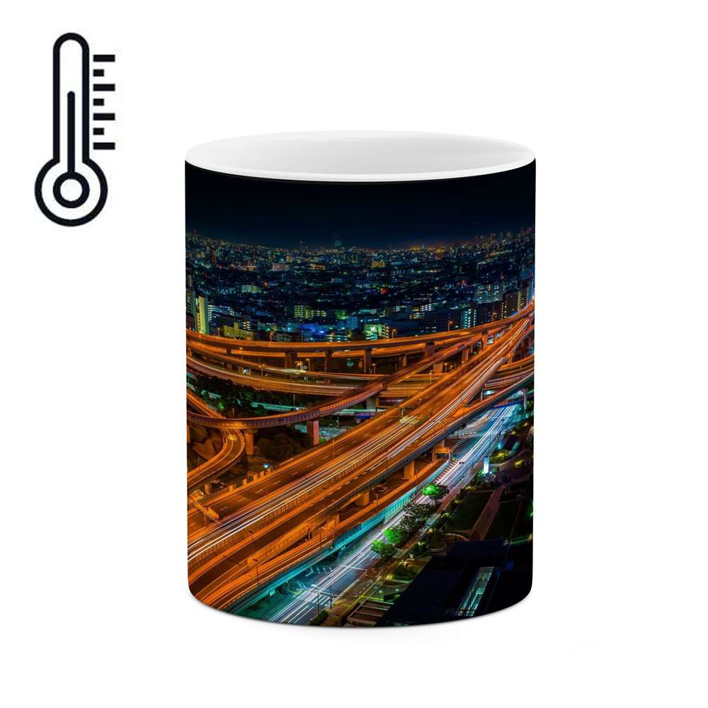 ماگ حرارتی کاکتی طرح شهر مدل mgh13347