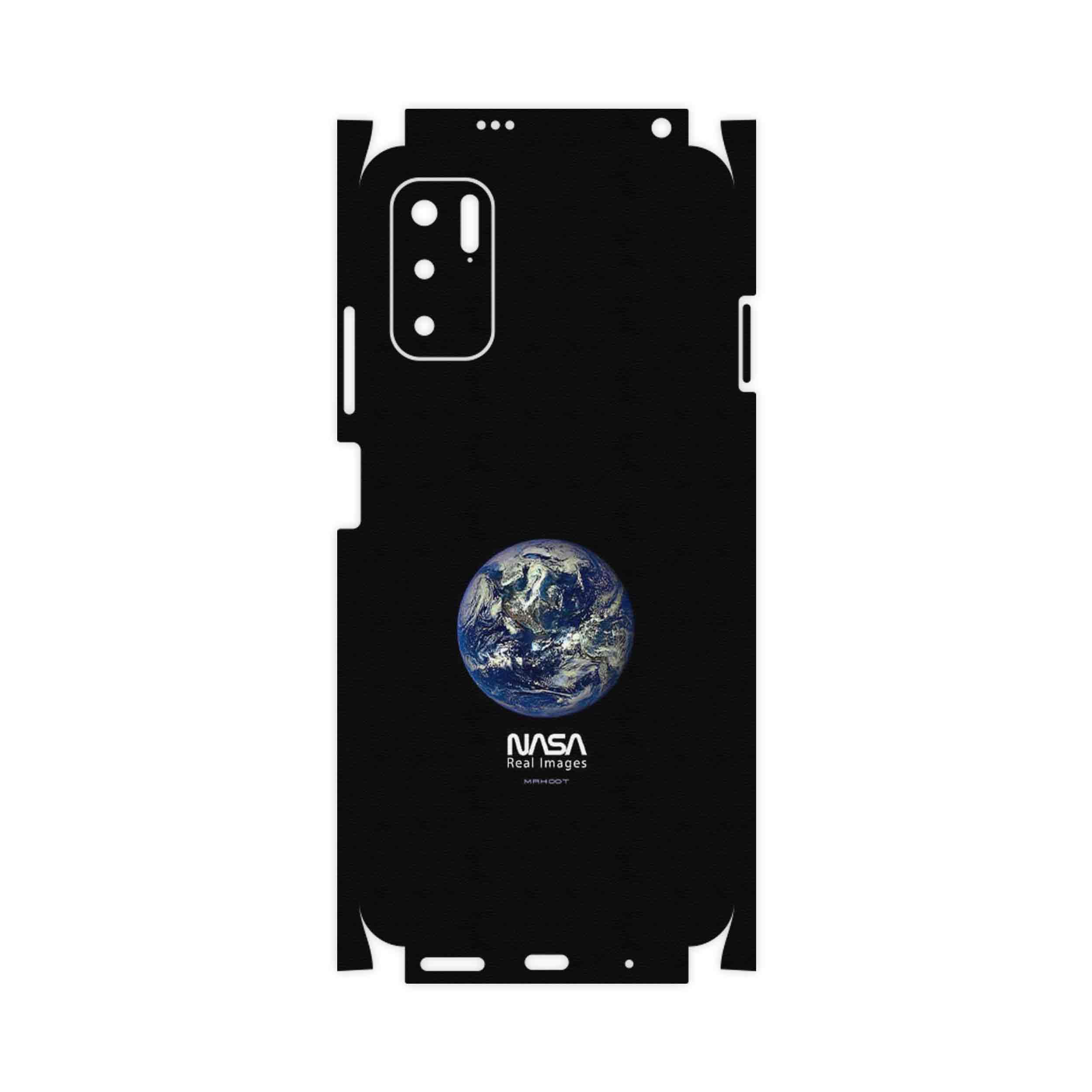 برچسب پوششی ماهوت مدل NASA Home Earth-FullSkin مناسب برای گوشی موبایل شیائومی Redmi Note 10 5G