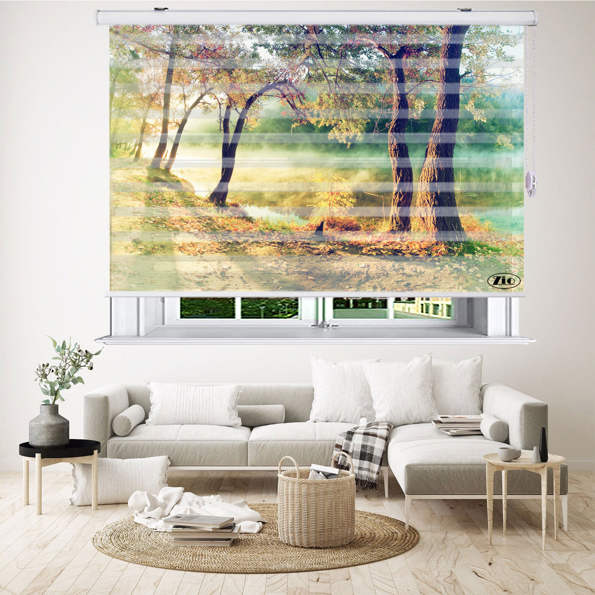  پرده زبرا زیو مدل L5059 سایز 100x280 سانتی متر