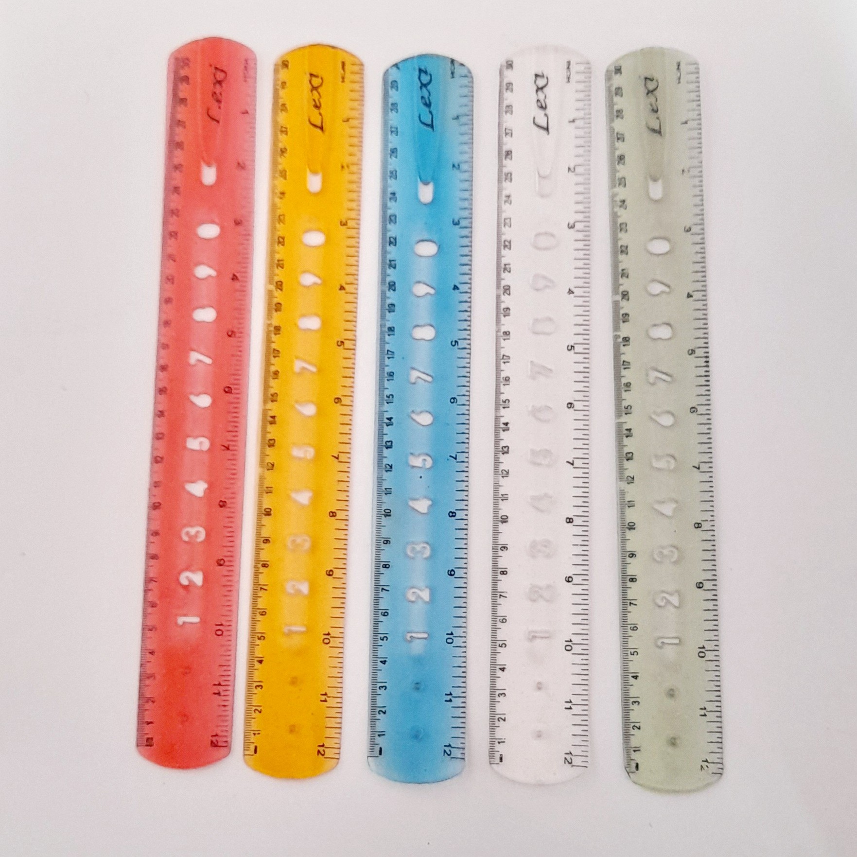 خط کش ژله ای 30 سانتی متری بسته 1 عددی