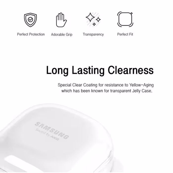 کاور مدل jelly مناسب برای هندزفری بی سیم سامسونگ galaxy buds2/buds pro/buds live