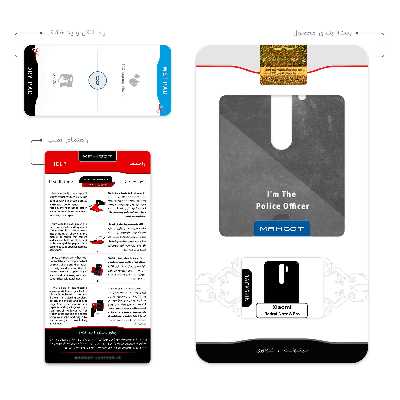 برچسب پوششی ماهوت مدل Police Officer مناسب برای گوشی موبایل شیائومی Redmi Note 8 Pro