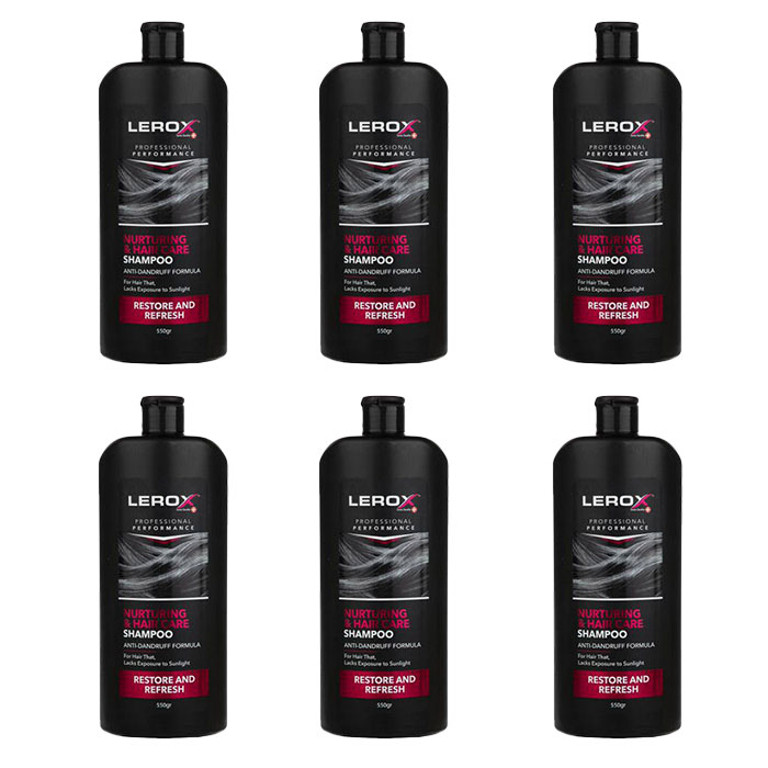 شامپو تقویت کننده مو لروکس مدل  Nurturing وزن 550 گرم مجموعه 6 عددی
