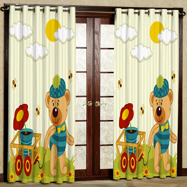 پرده  پانچی مدل مخمل کد 6237 سایز 280x140 سانتی متر