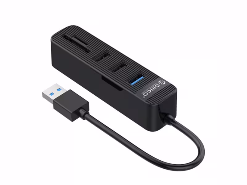 هاب 3 پورت و رم ریدر اوریکو ORICO TWU32-3AST 3-Port USB3.0 HUB with Card Reader