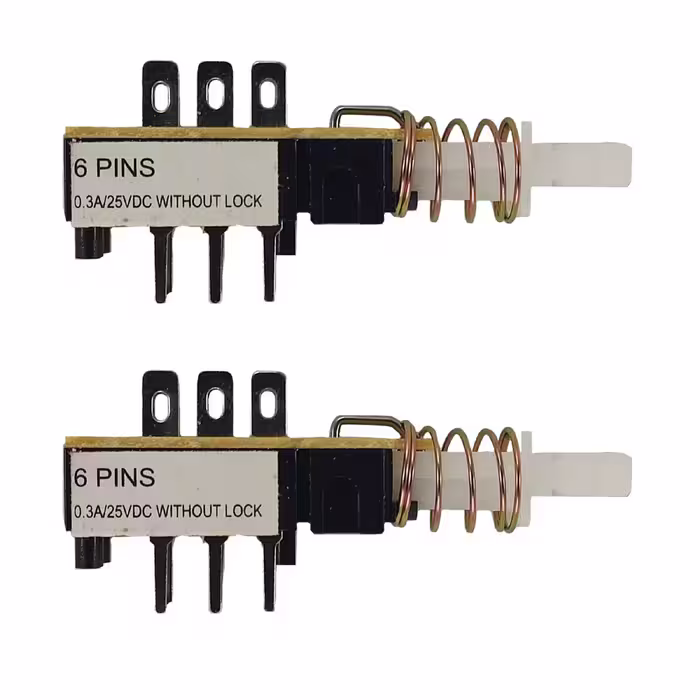 کلید شستی مدل 6PIN بدون قفل بسته 2 عددی