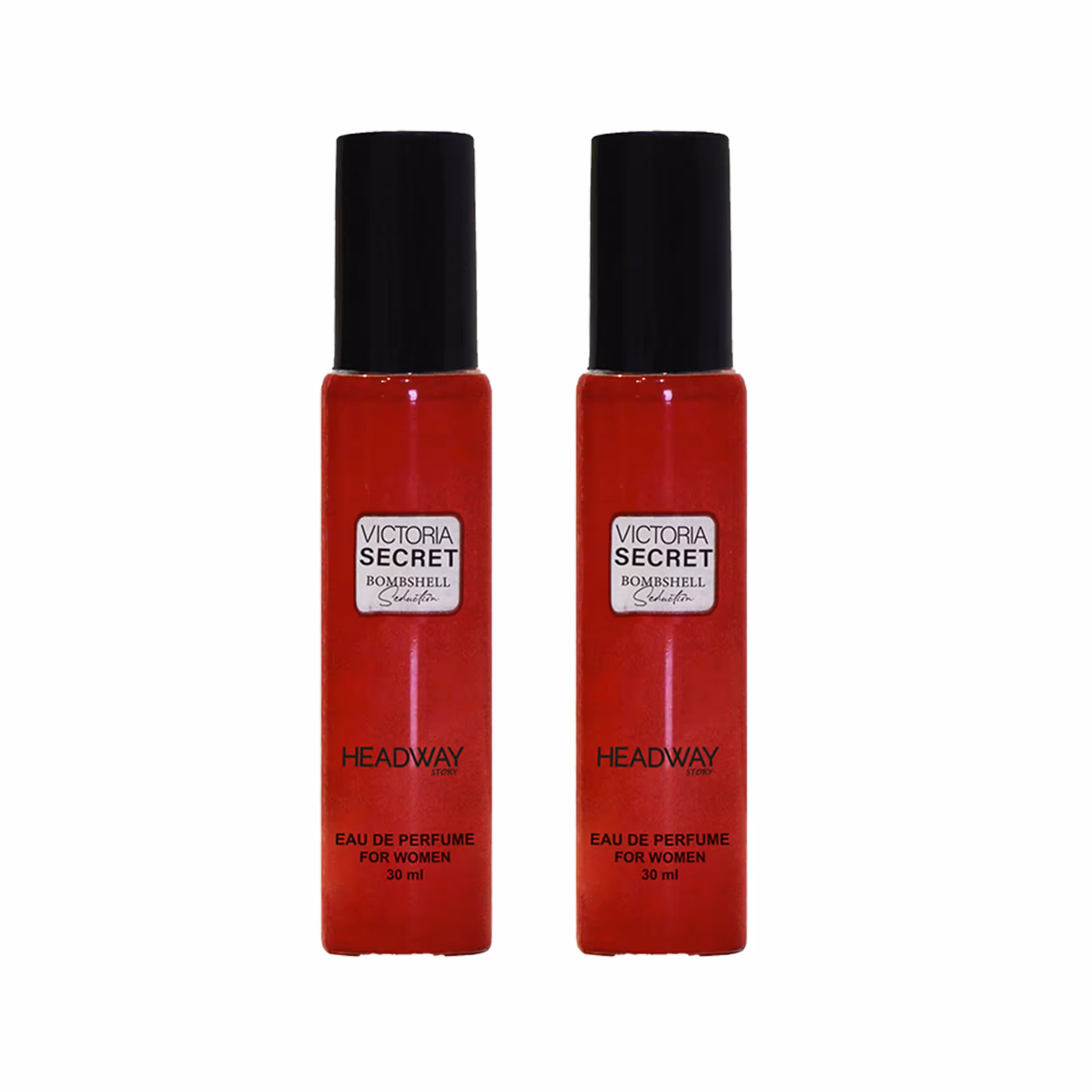 عطر جیبی زنانه هدوی استوری مدل ویکتوریا سکرت بامبشل سداکشن حجم 30 میلی لیتر مجموعه 2 عددی