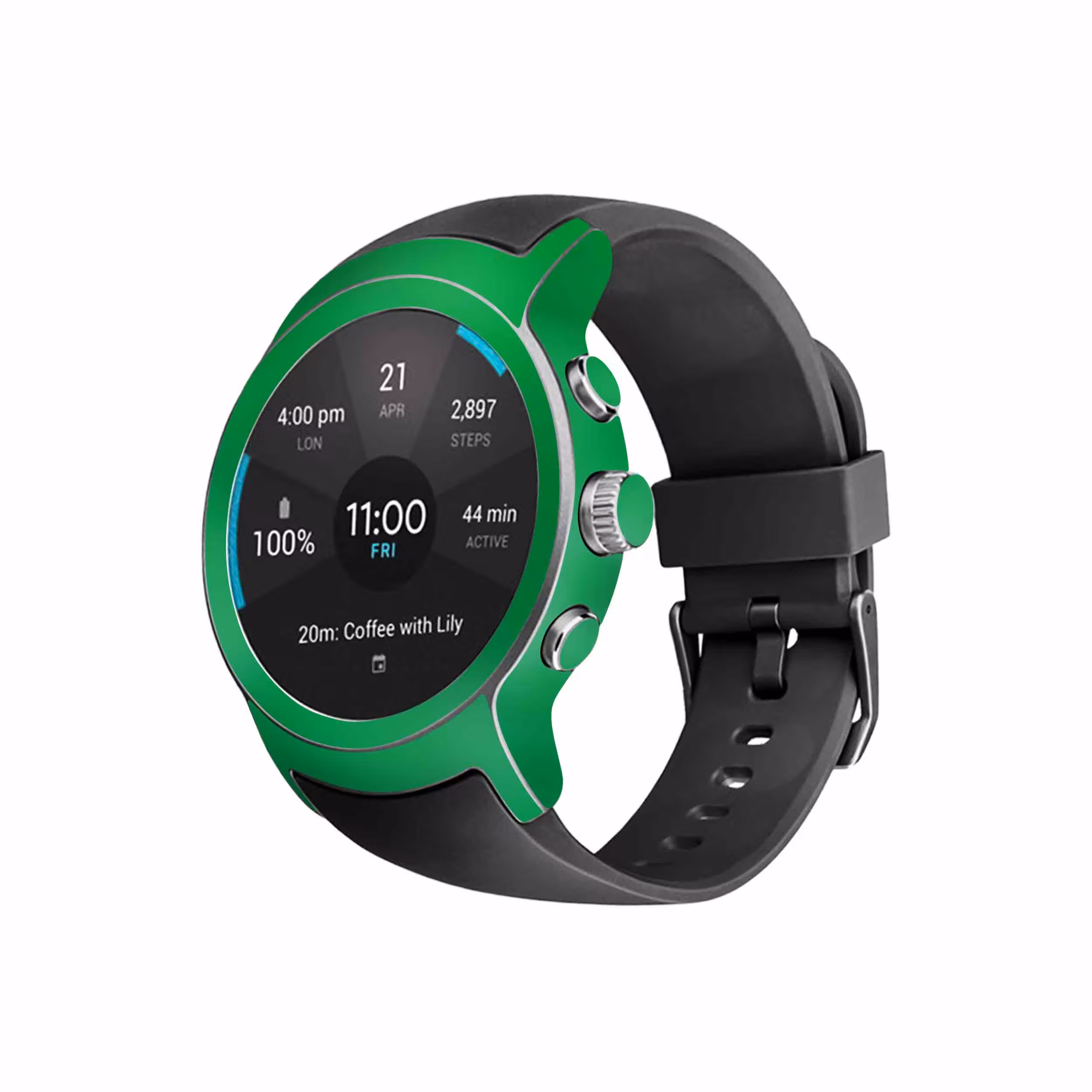 برچسب ماهوت طرح Matte Green مناسب برای ساعت هوشمند ال جی Watch Sport