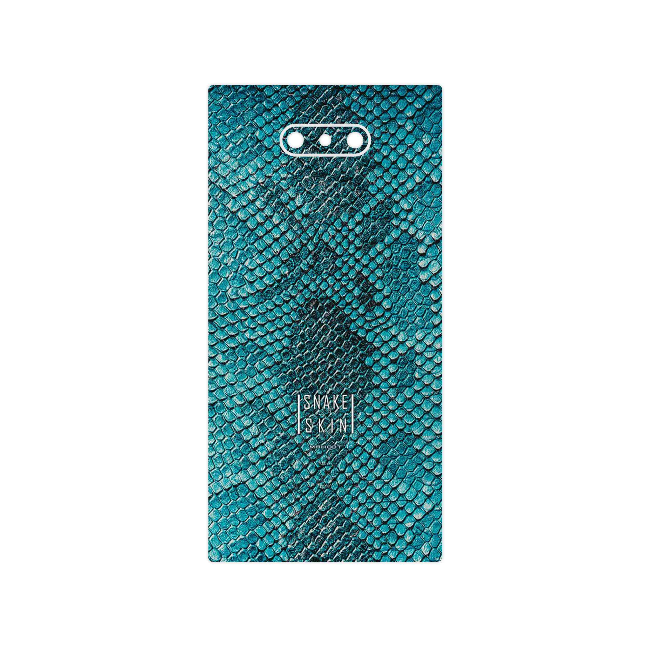 برچسب پوششی ماهوت مدل Blue Snake Skin مناسب برای گوشی موبایل ریزر Phone 2