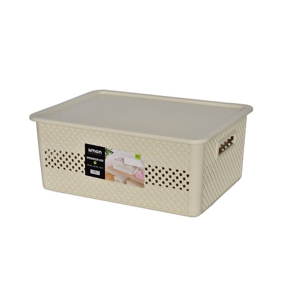 باکس نظم دهنده دربدار طرح بافت متوسط لیمون