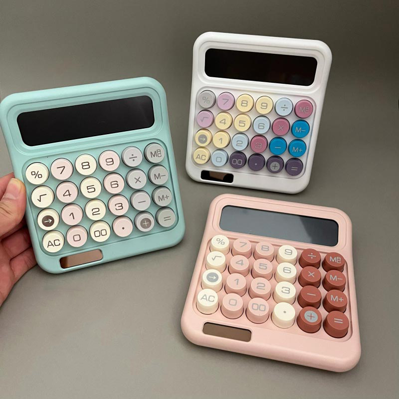 ماشین حساب پاستلی دکمه رنگی Runzon کد 835