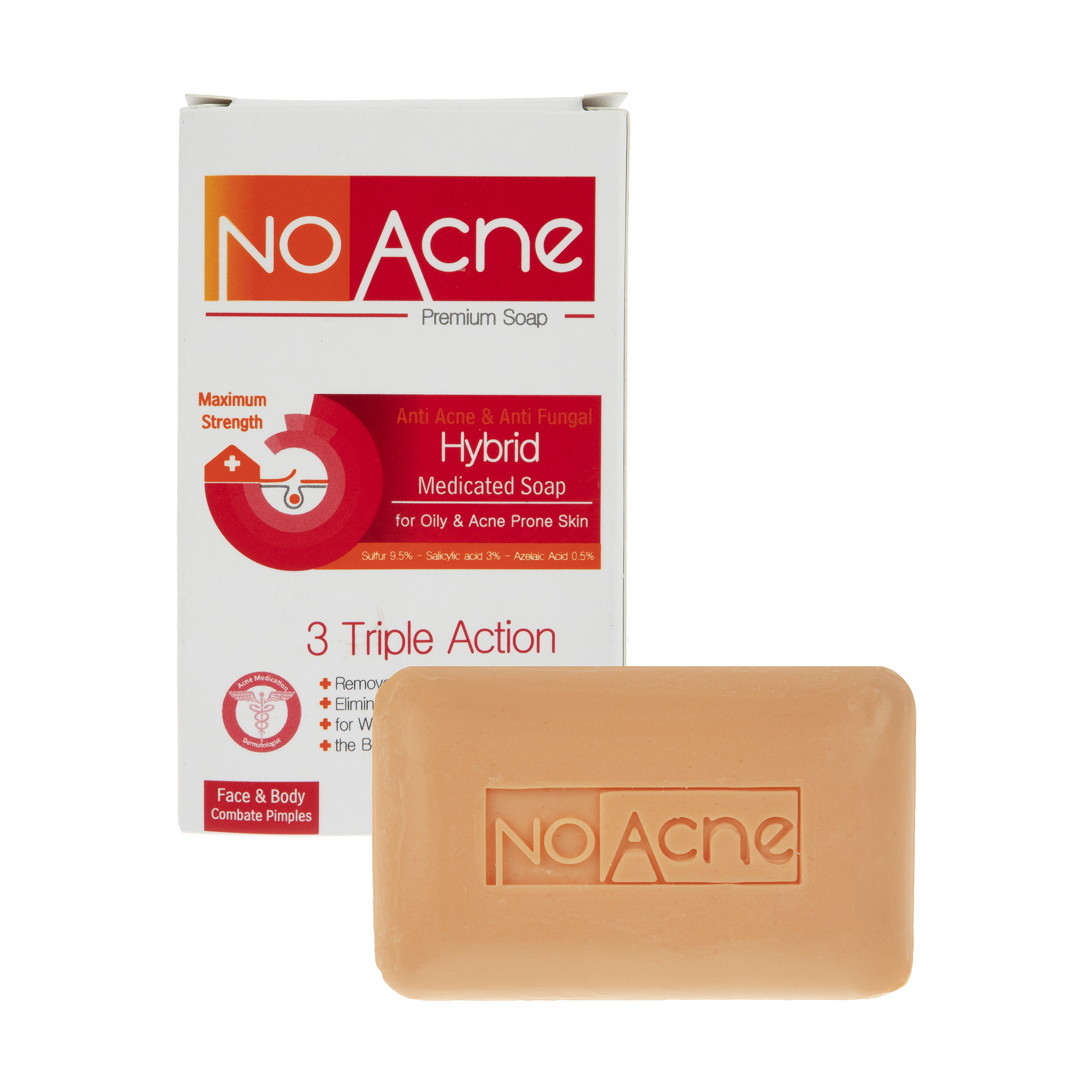 صابون شستشو بسیار قوی نو آکنه مدل ضد قارچ و ضد آکنه وزن 100 گرم