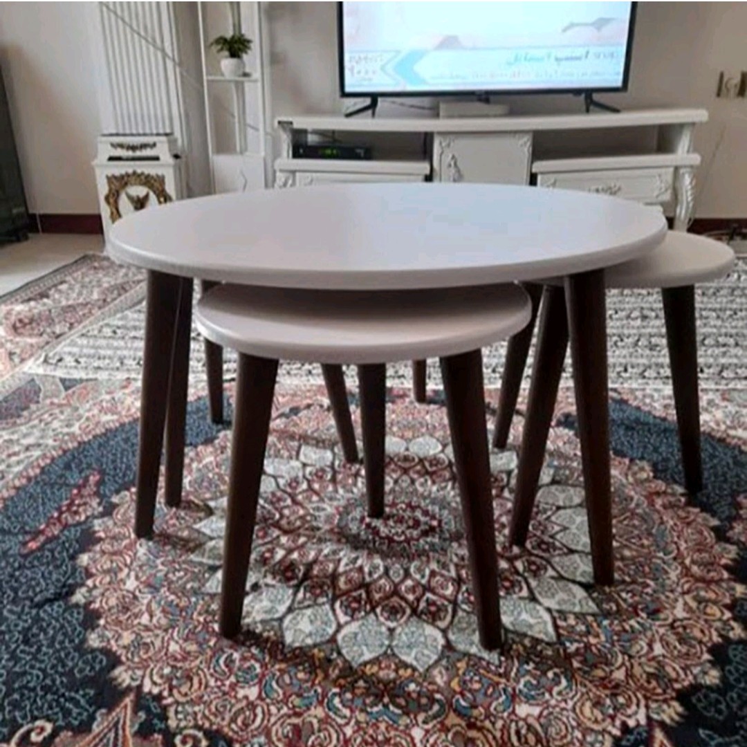 میز عسلی فانتزی پایه پیچی وکیوم زد خش 2