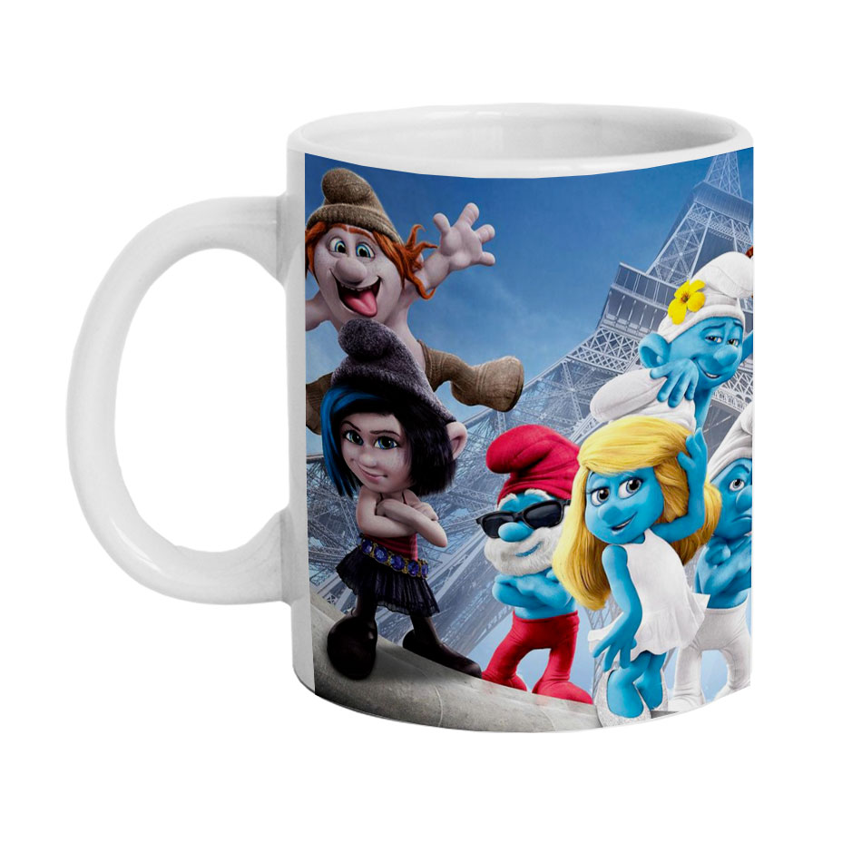 ماگ دارلی طرح انیمیشن اسمورف ها مدل M1095