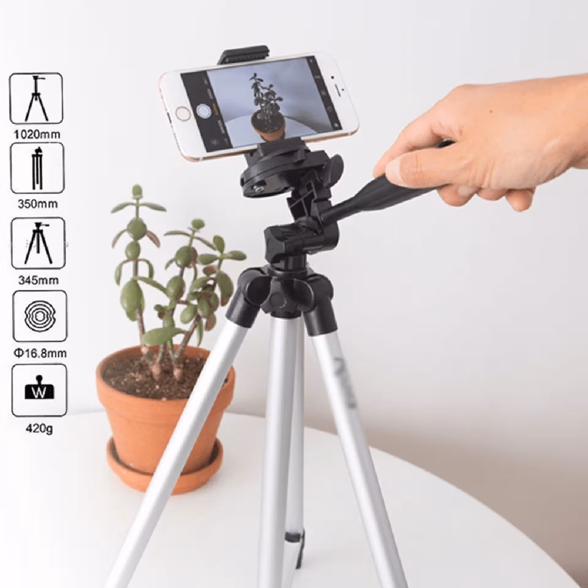 پایه گوشی و دوربین 3120 و 3110 تریپاد tripod(سه پایه نگهدارنده گوشی موبایل فیلم برداری عکاسی همسفر منوپاد طرح و مدل)