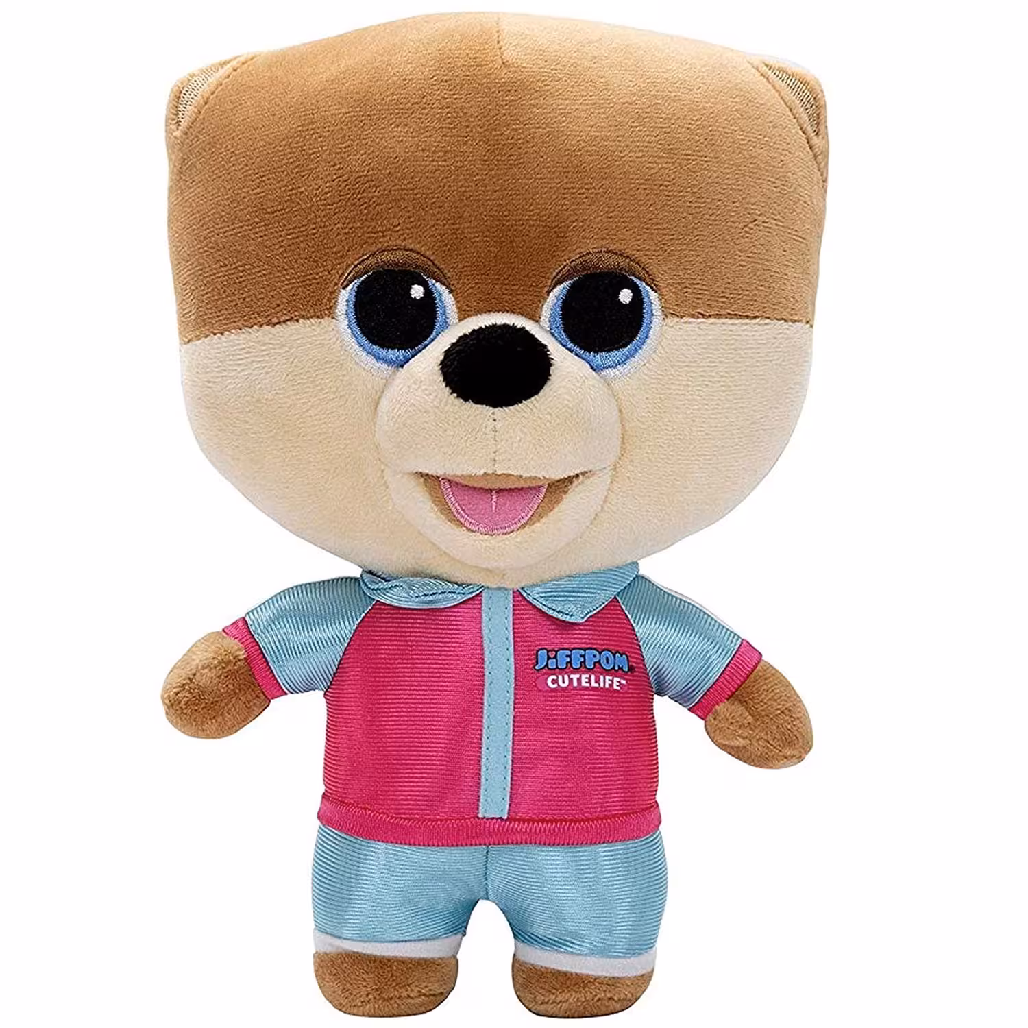 عروسک طرح سگ مدل Jiffpom Puppy کد SK/16 ارتفاع 28 سانتی متر