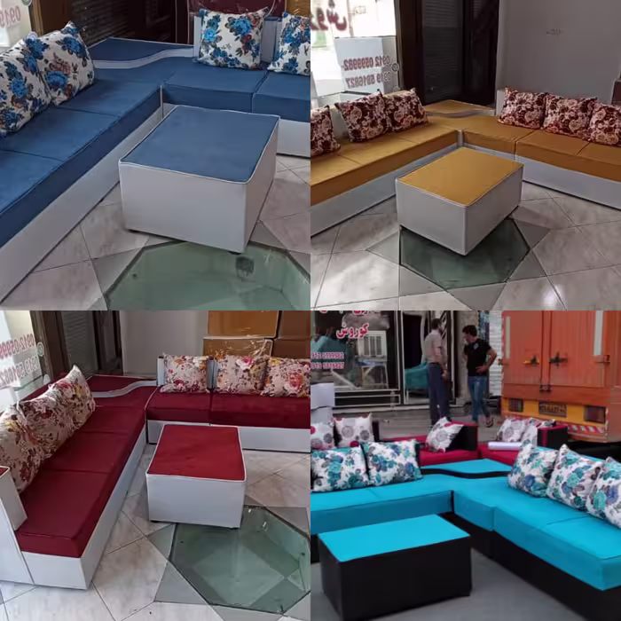 مبل پونه مبلمان کنج زیبا راحتی 
