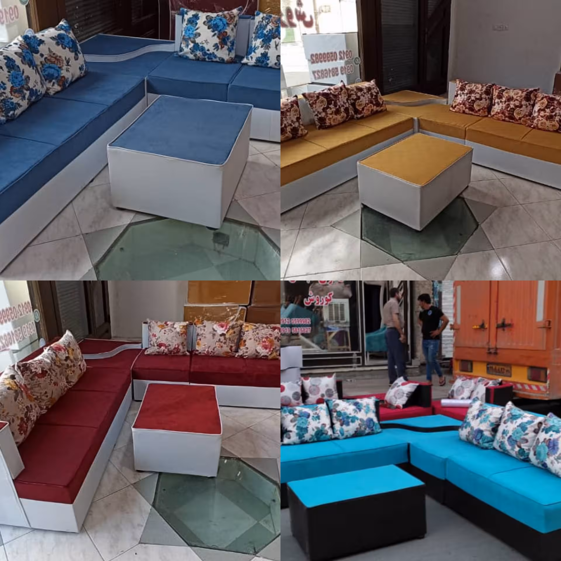 مبل پونه مبلمان کنج زیبا راحتی 