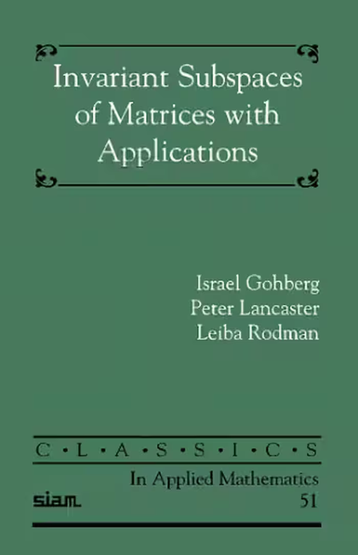 خرید و دانلود نسخه کامل کتاب Invariant subspaces of matrices with applications