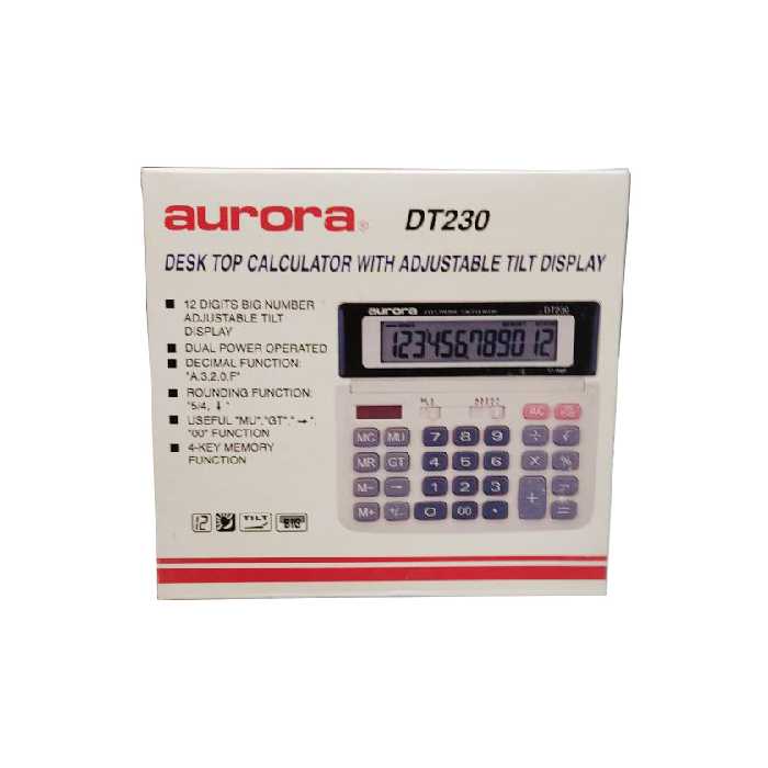 ماشین حساب رومیزی آرورا مدل DT230