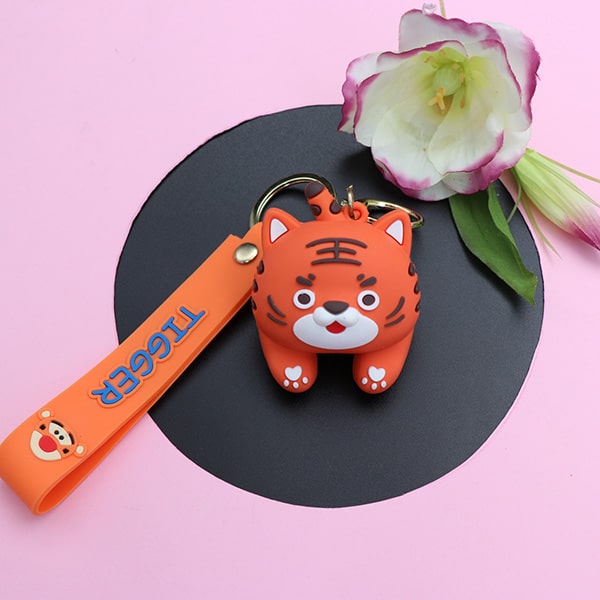 سرکلیدی عروسکی شیشه ای سیلیکونی ببر 30981