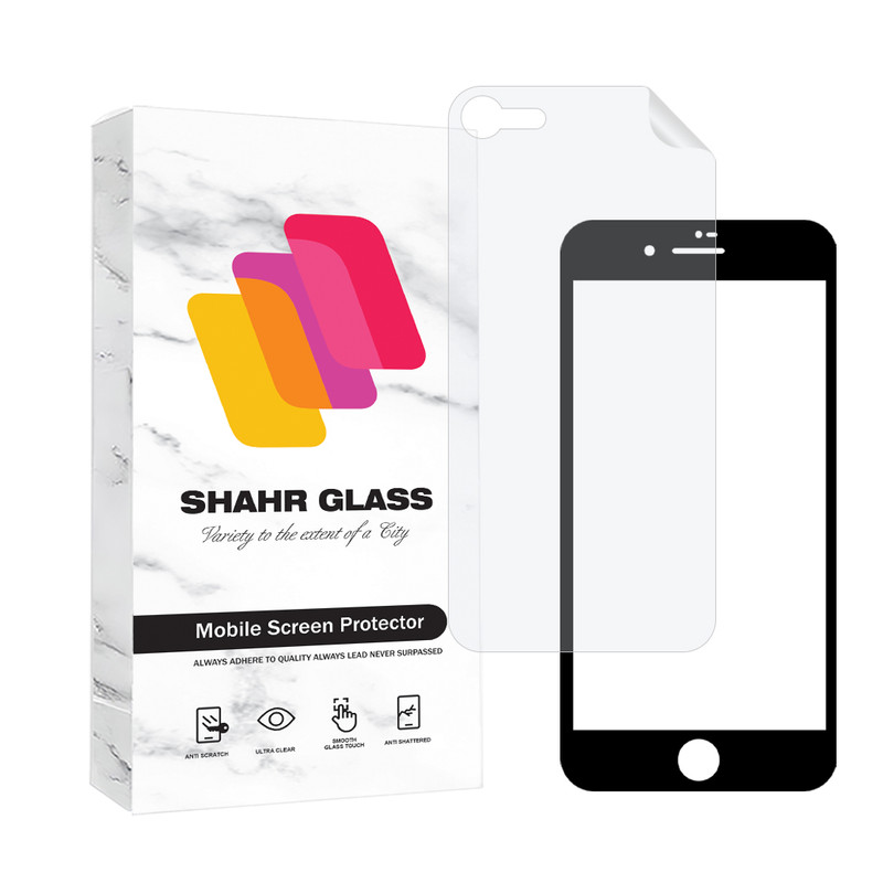 محافظ صفحه نمایش شفاف شهر گلس مدل CERAMINANOSH مناسب برای گوشی موبایل اپل iPhone 7 /8 / Se 2020 /SE 2022 به همراه محافظ پشت گوشی | کالا برتری