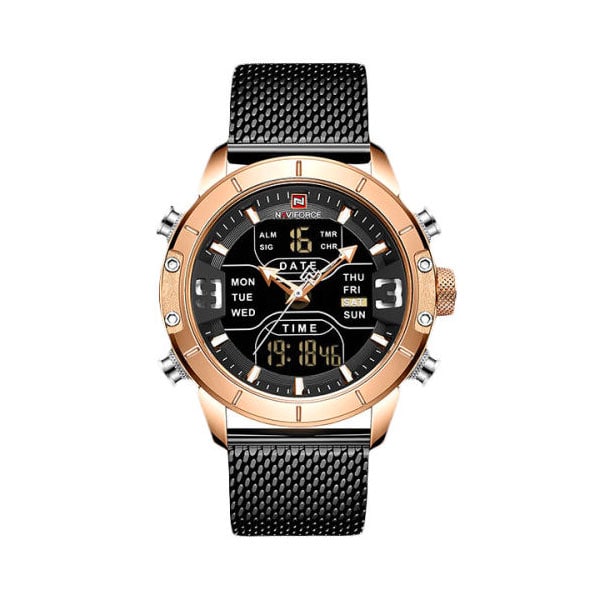 ساعت مچی نیوی فورس مردانه رزگلد مدل Naviforce NF9153M