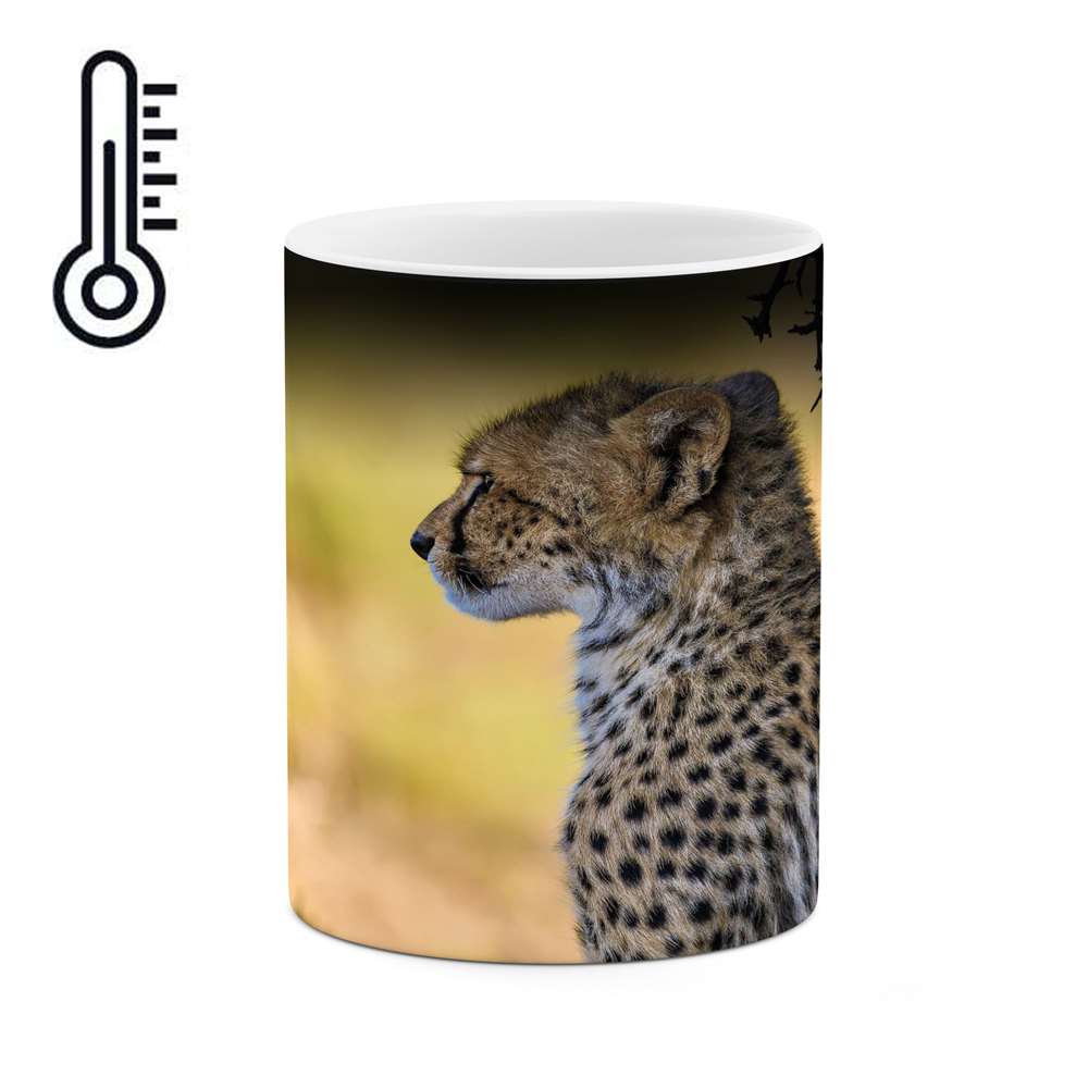 ماگ حرارتی کاکتی طرح پلنگ مدل mgh17184