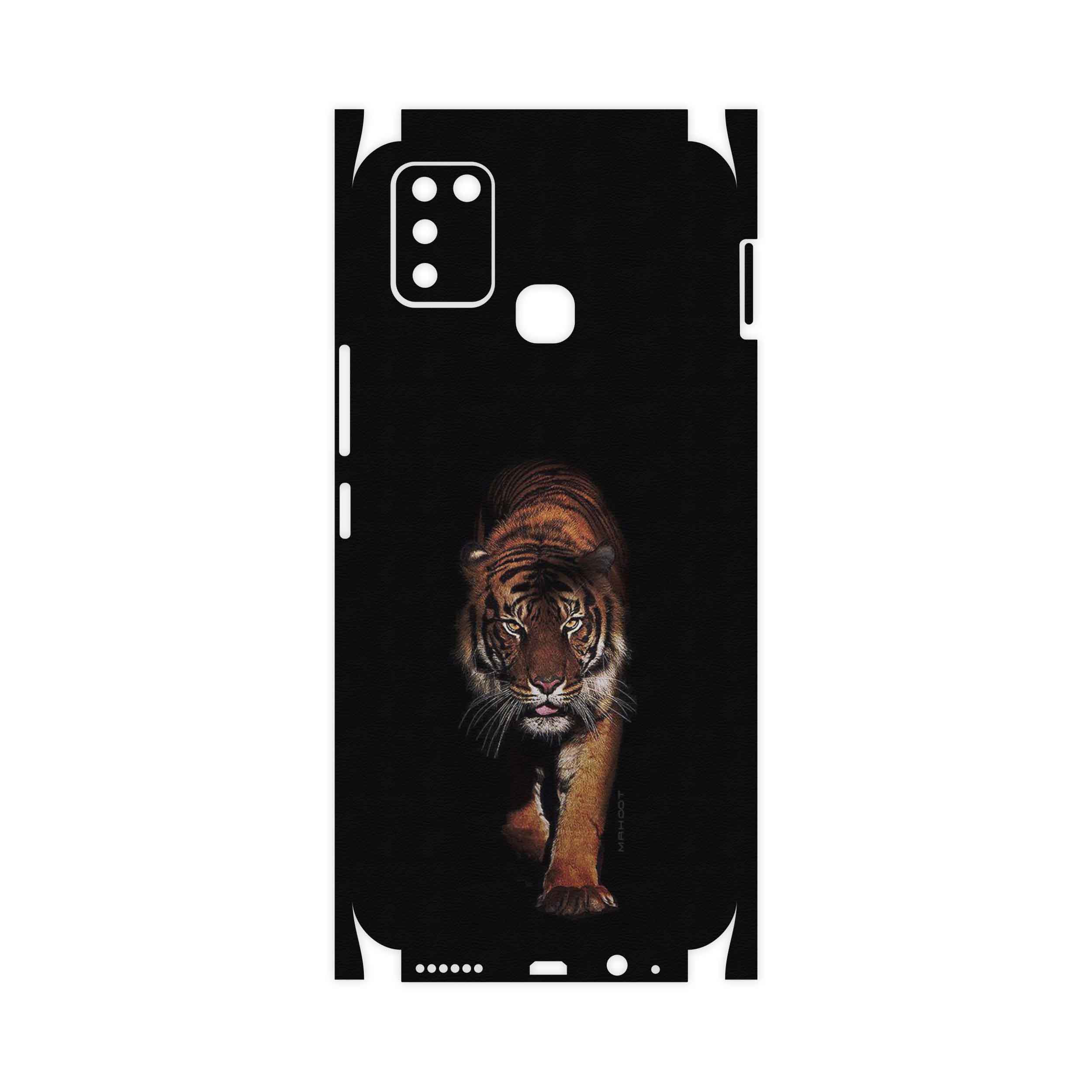 برچسب پوششی ماهوت مدل Wild-Tiger-FullSkin مناسب برای گوشی موبایل اینفینیکس Smart 6 X657B