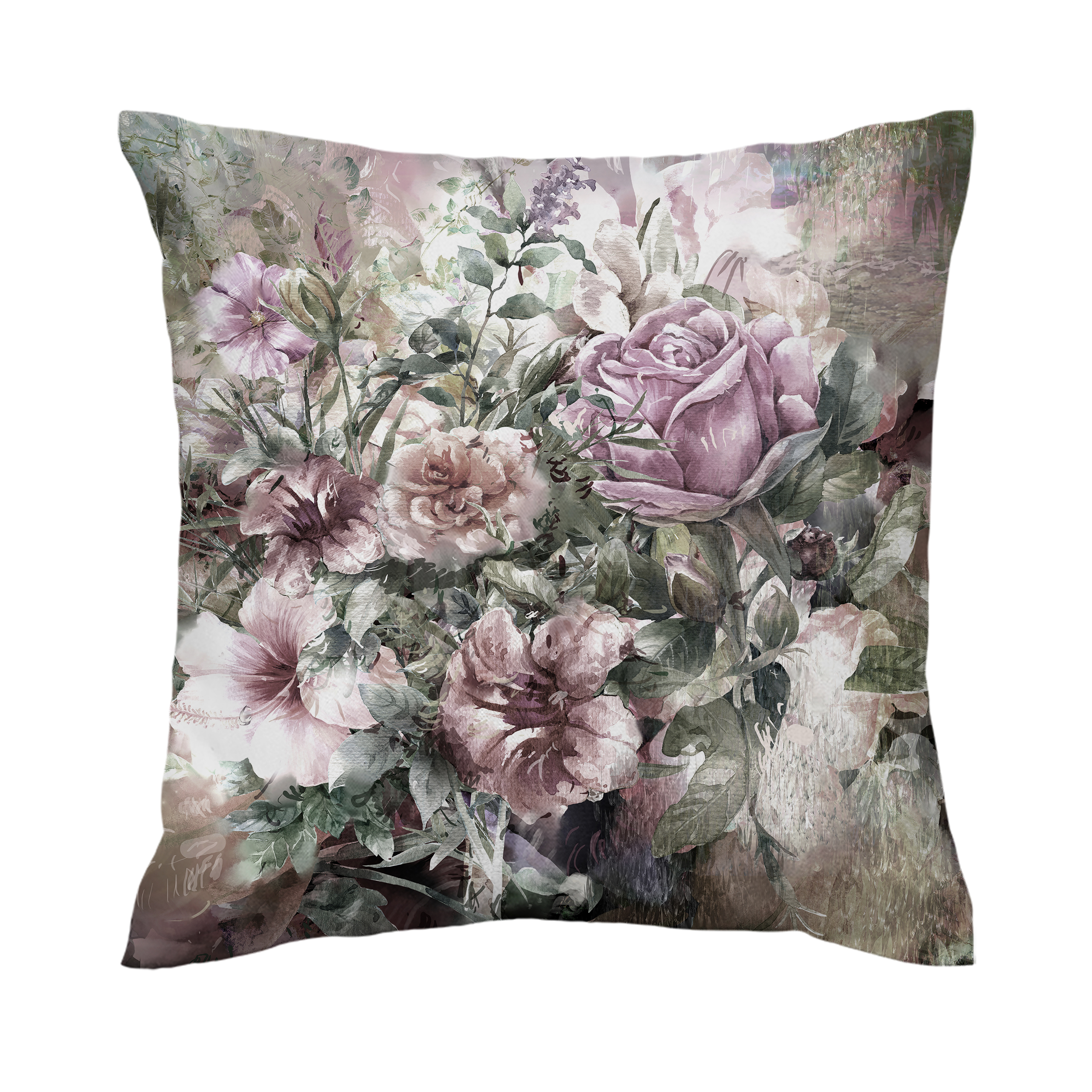 کاور کوسن طرح گلهای آبرنگی کد 127