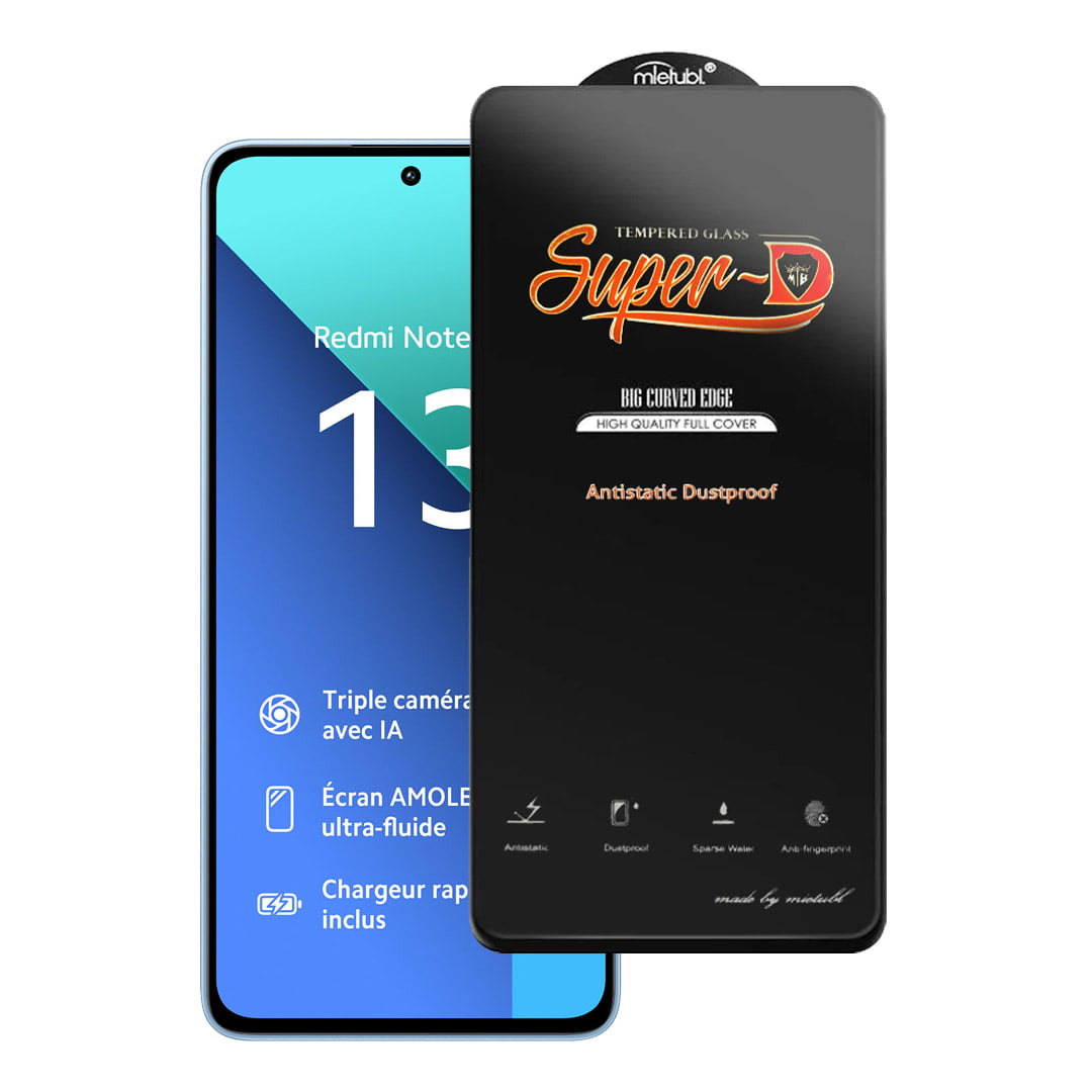 خرید و قیمت گلس گوشی شیائومی Redmi Note 13 5G مدل Super D AntiStatic