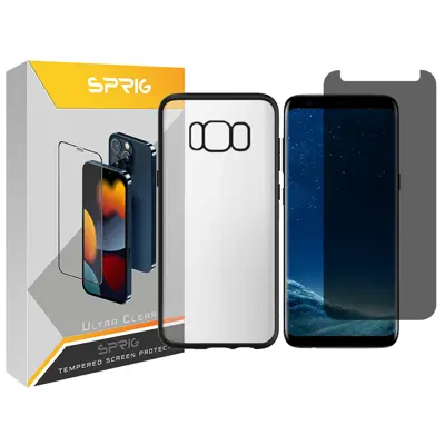 کاور اسپریگ مدل UV-FLZ مناسب برای گوشی موبایل سامسونگ Galaxy S8 Plus به همراه محافظ صفحه نمایش