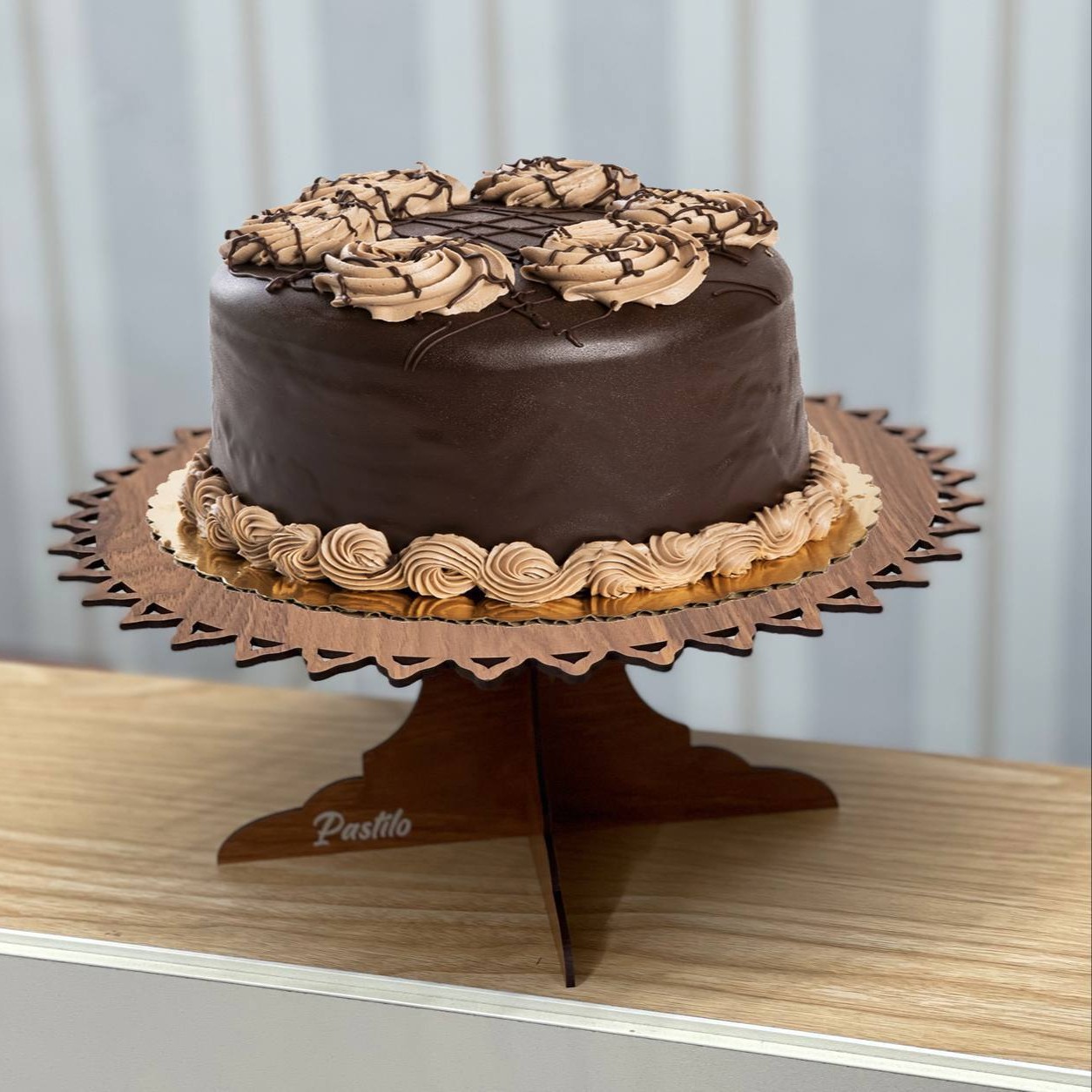 پایه کیک استند چوبی مدل خورشیدی