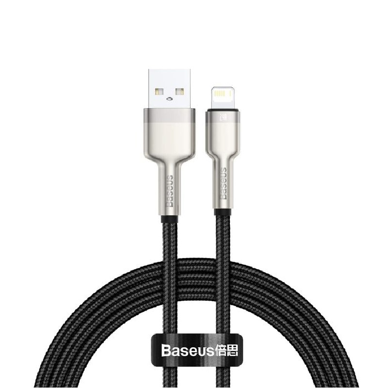 کابل لایتنینگ به Type C فست شارژ بیسوس Baseus Cafule Metal PD CATLJK-A01 طول 1 متر توان 20 وات گارانتی 6 ماهه شرکتی