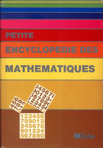 خرید و دانلود نسخه کامل کتاب Petite encyclopédie des mathématiques