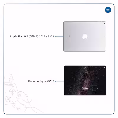 برچسب پوششی ماهوت مدل Universe-by-NASA-2 مناسب برای تبلت اپل iPad 9.7 (GEN 5) 2017 A1823