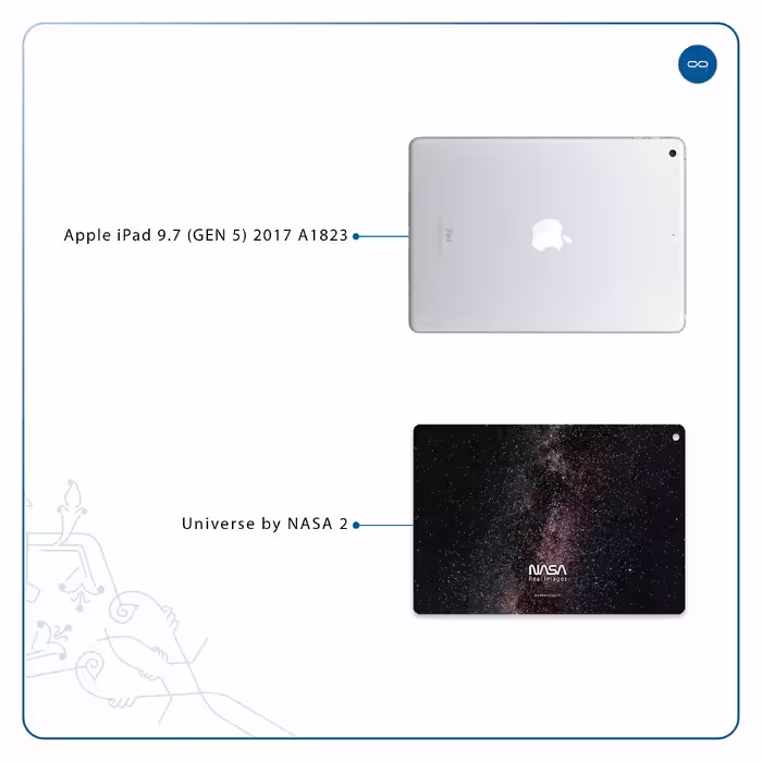 برچسب پوششی ماهوت مدل Universe-by-NASA-2 مناسب برای تبلت اپل iPad 9.7 (GEN 5) 2017 A1823