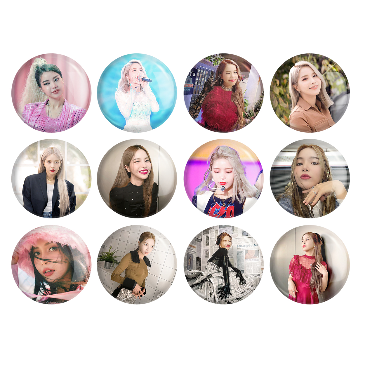 پیکسل خندالو مدل سولار گروه مامامو Mamamoo کد 1118 مجموعه 12 عددی