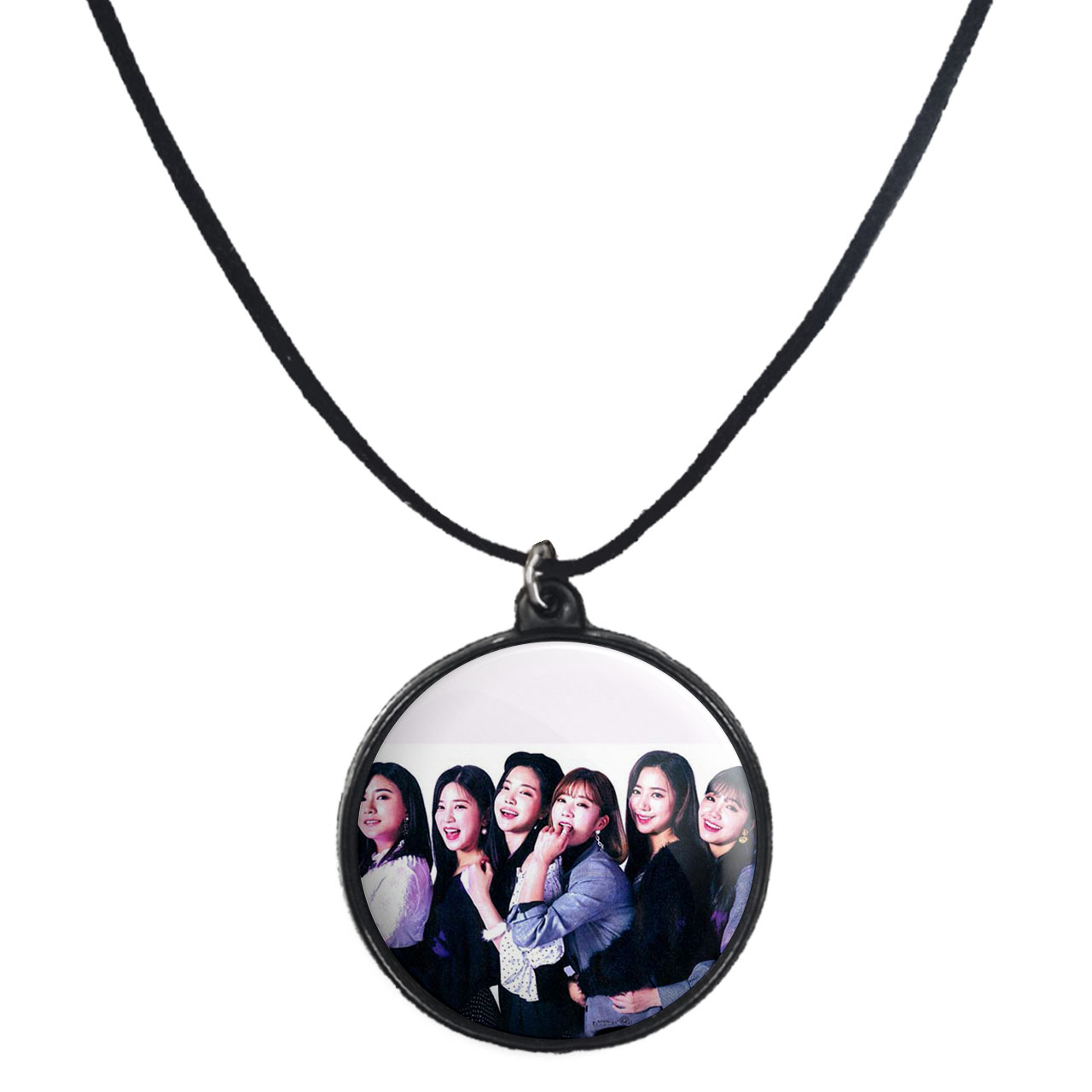 گردنبند پرمانه طرح Apinkگروه موسیقی کد pmb.11921 مدل دو طرفه