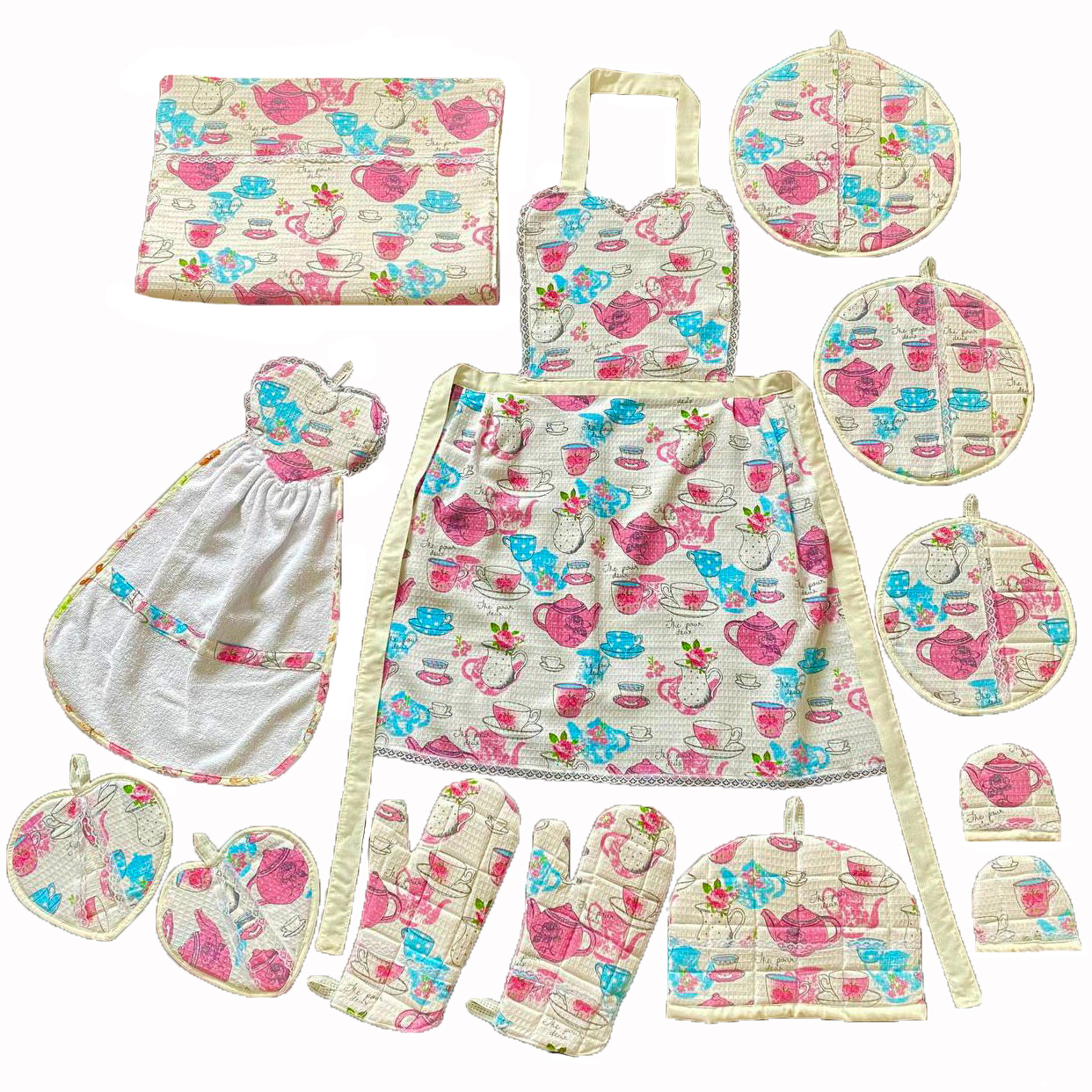 سرویس آشپزخانه 13 تکه طرح قوری 