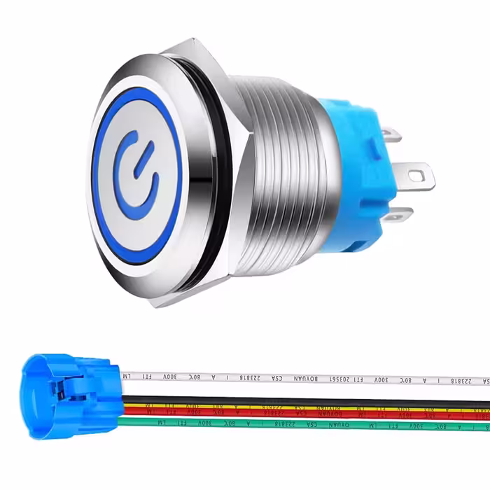 کلید فشاری مدل 3V-7V/ BLU