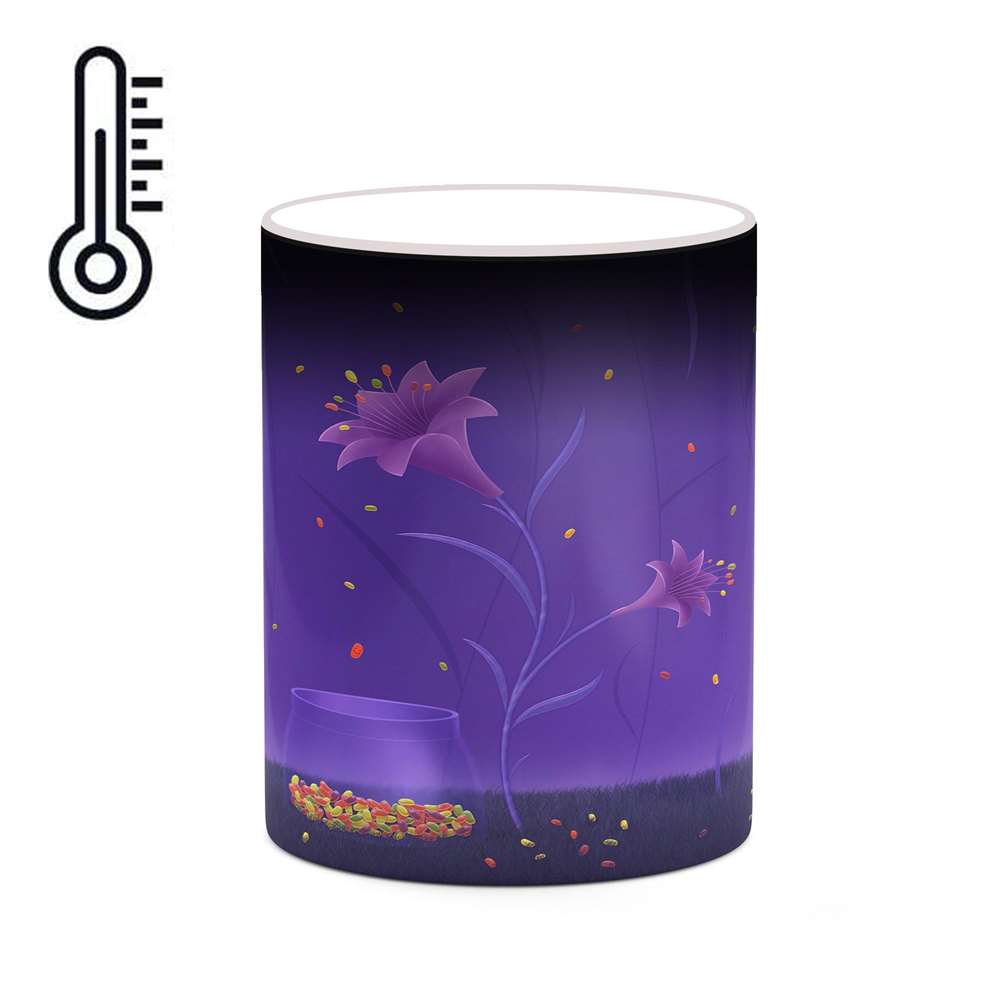 ماگ حرارتی کاکتی طرح نقاشی کارتونی مدل mgh18734