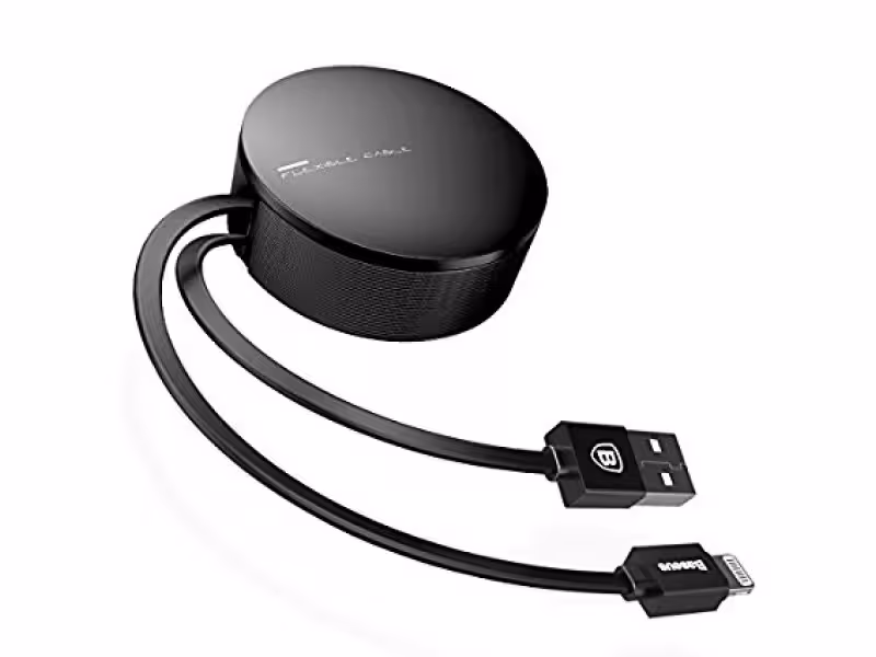 کابل تبدیل USB به microUSB و لایتنینگ بیسوس مدل New Era 2-1 بطول 0.9 متر