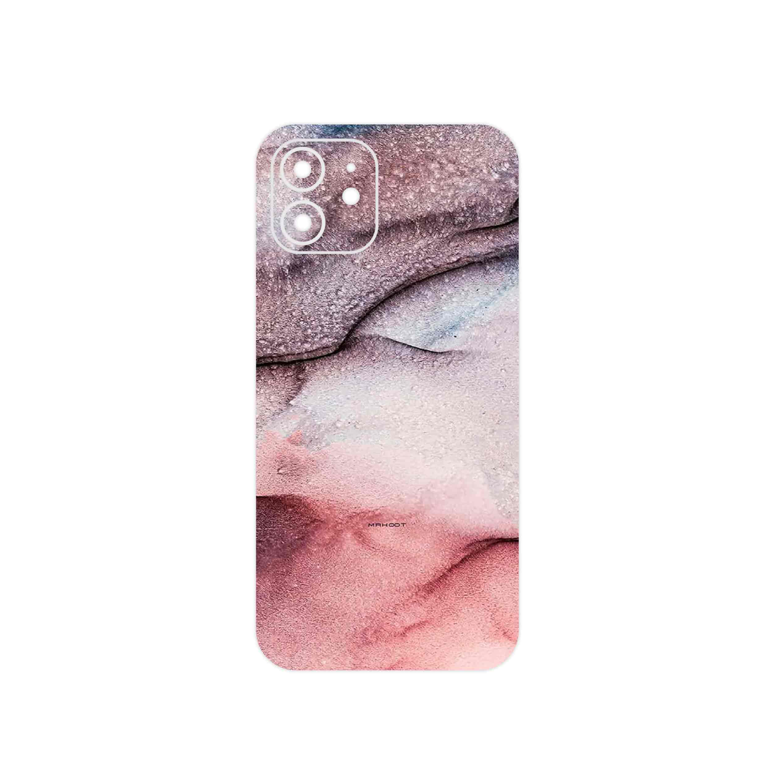 برچسب پوششی ماهوت مدل Smoky pink marble مناسب برای گوشی موبایل اپل iPhone 12
