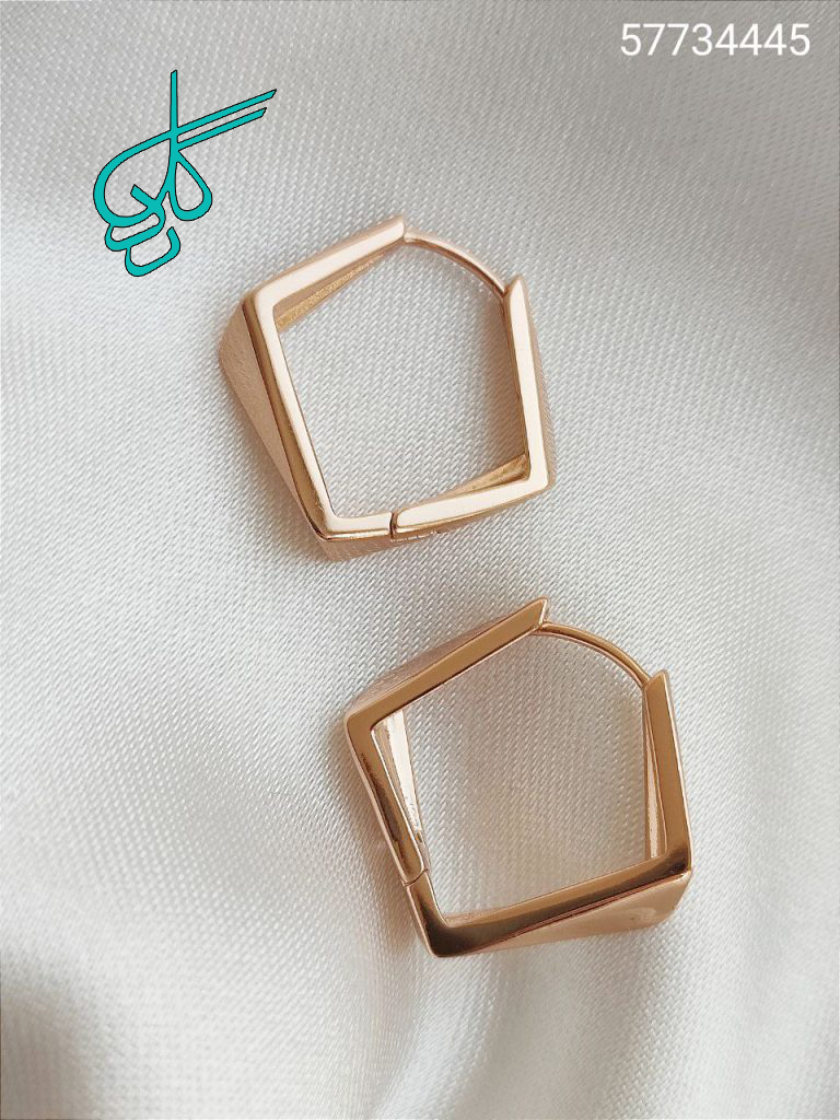 خرید گوشواره حلقه ای طرح هندسی جذاب مارک ژوپینگ کد 1615274 - ردگل