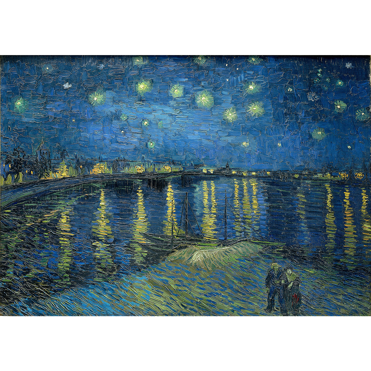 تابلو شاسی چاپ سی طرح شب پرستاره بر فراز رن کد SD133