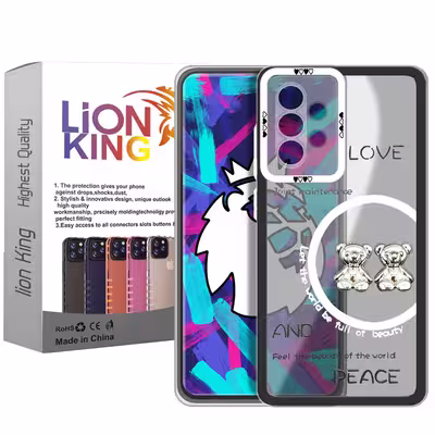 کاور لاین کینگ مدل دو خرسLOVE مناسب برای گوشی موبایل سامسونگ Galaxy A53