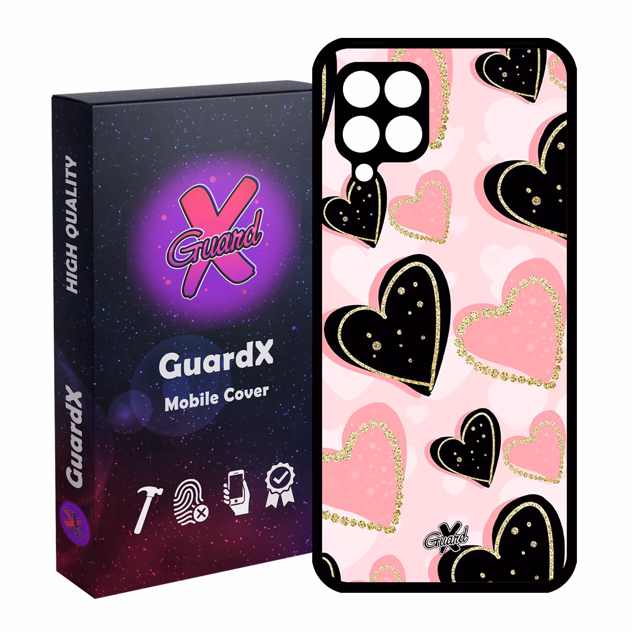 کاور گارد ایکس طرح Love مدل Glass10106 مناسب برای گوشی موبایل سامسونگ Galaxy A12